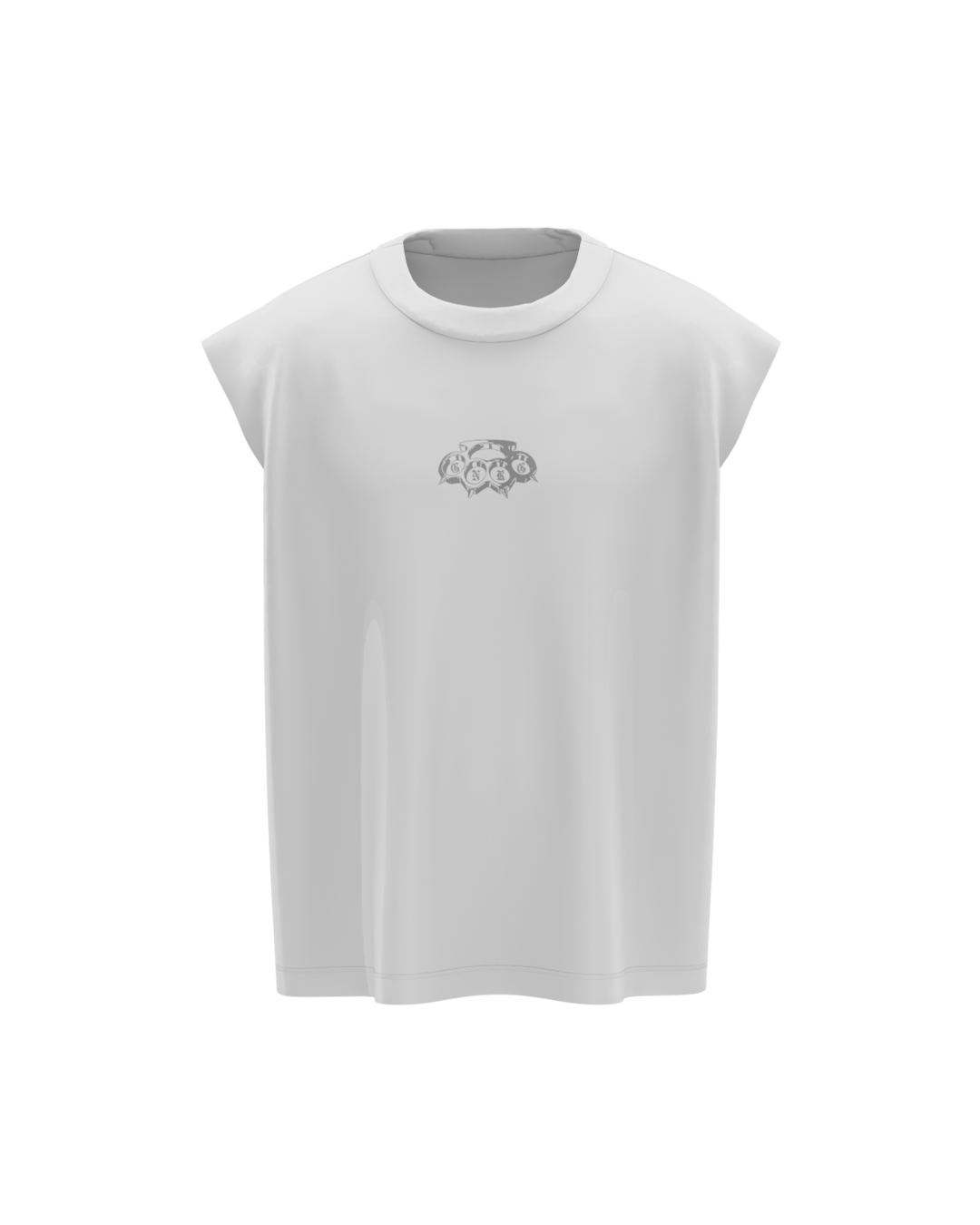 Basic White Genrage Unisex Vest