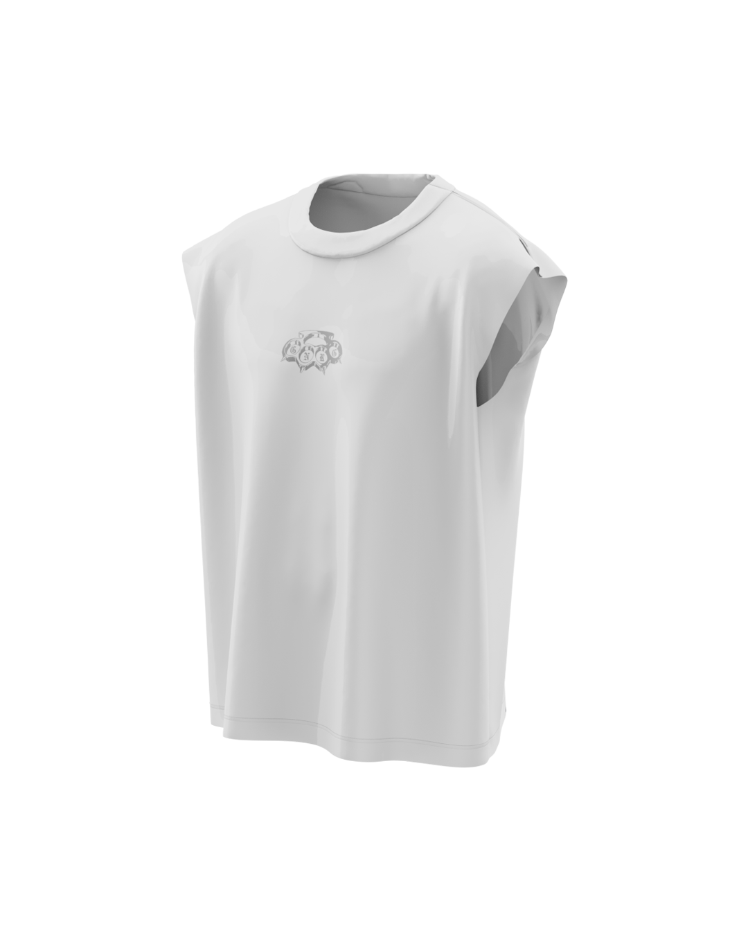 Basic White Genrage Unisex Vest