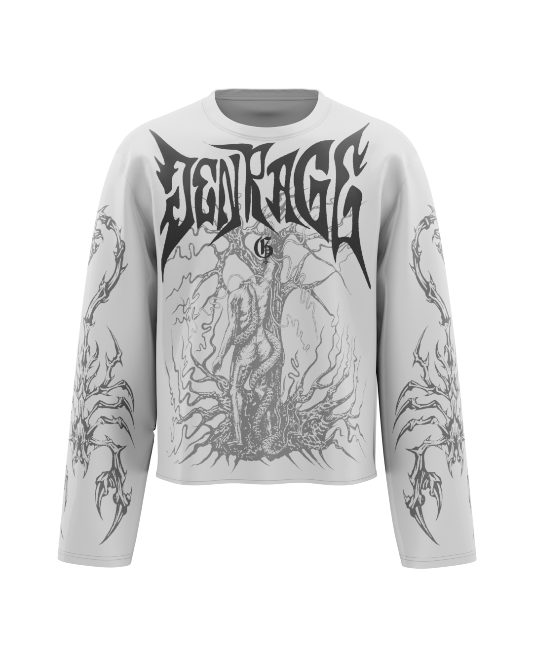 Skullsplit White Full Sleeves