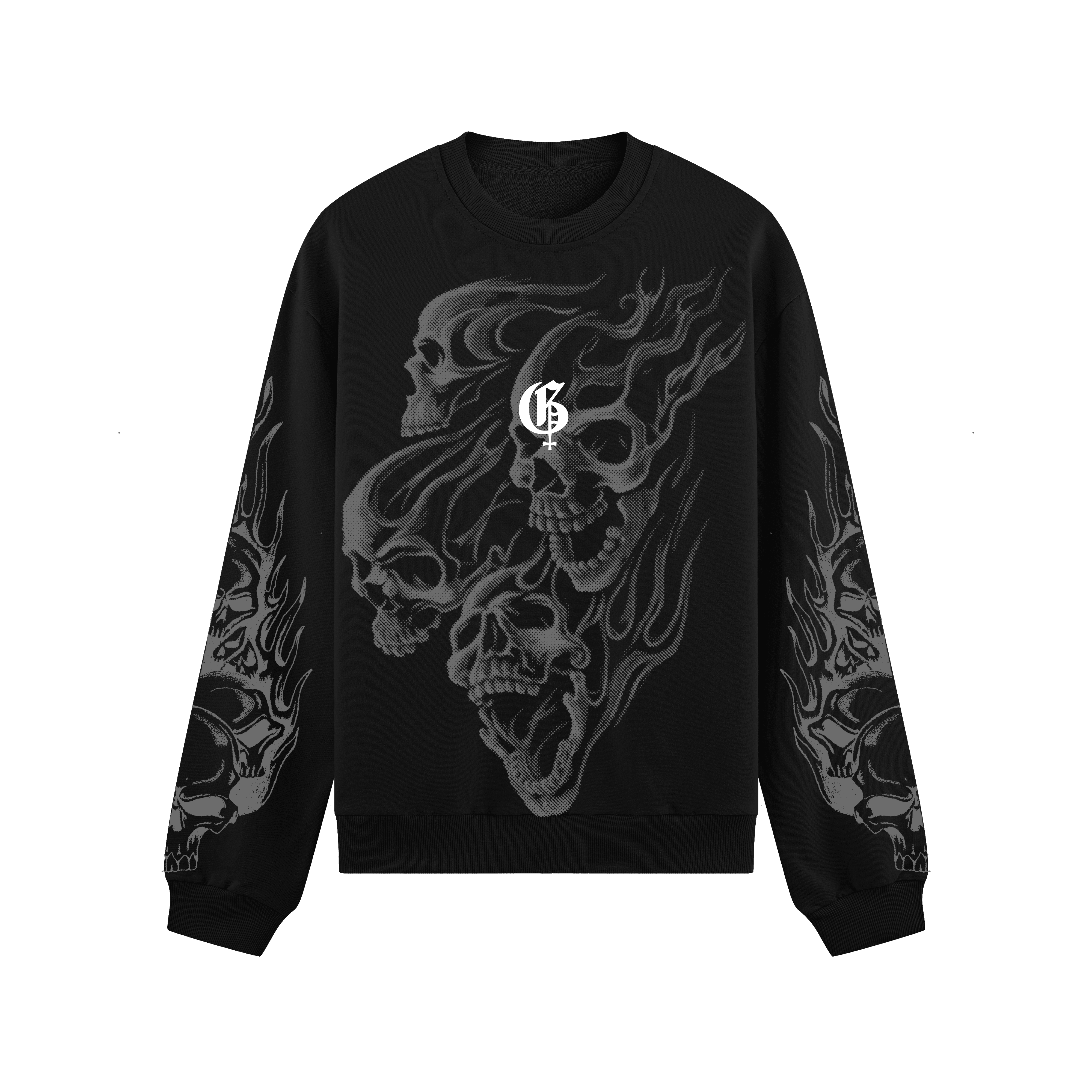 Reaper Boxy Long Sleeves Sweatshirt - GENRAGE