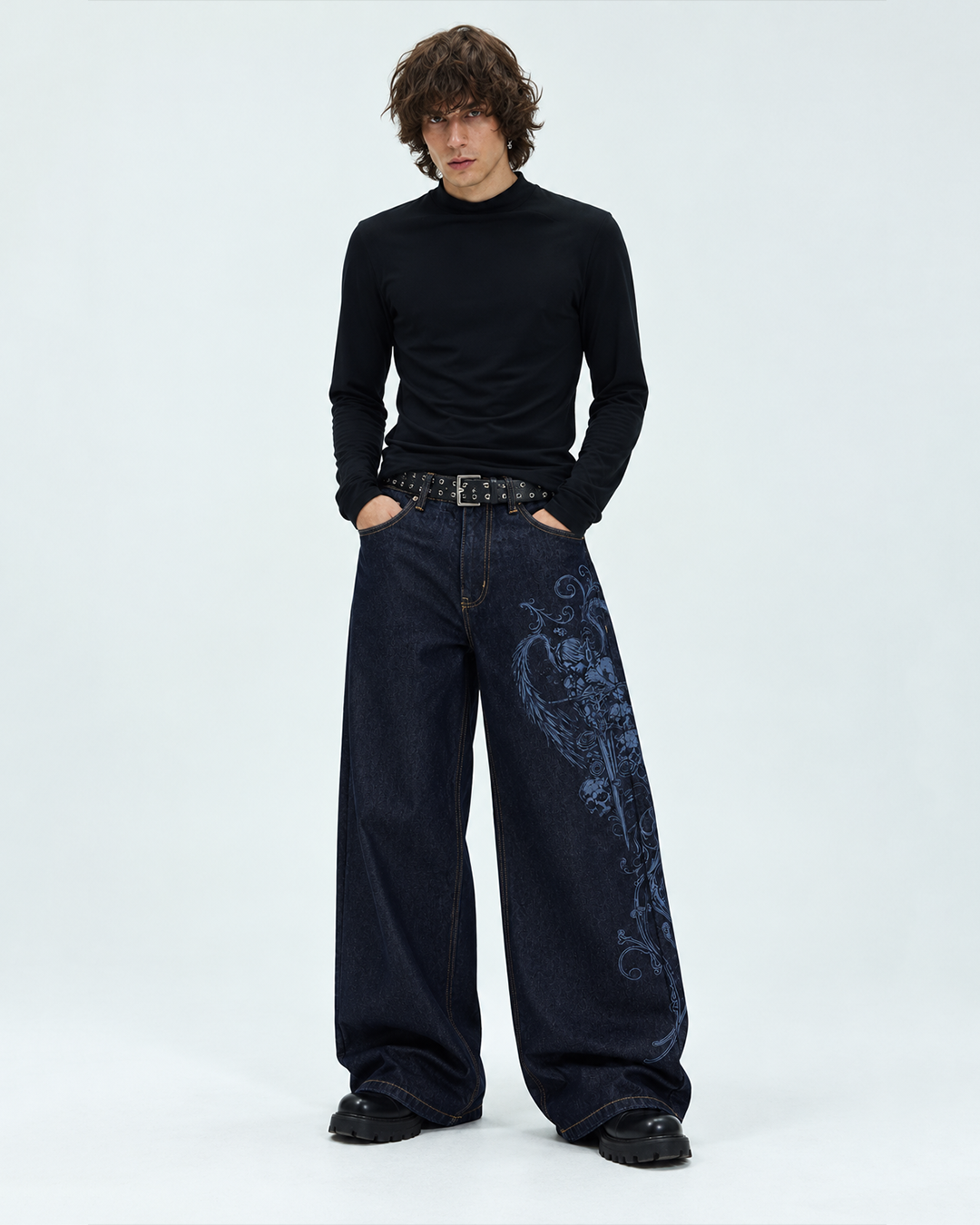 Mia Blue Baggy Raw Denim