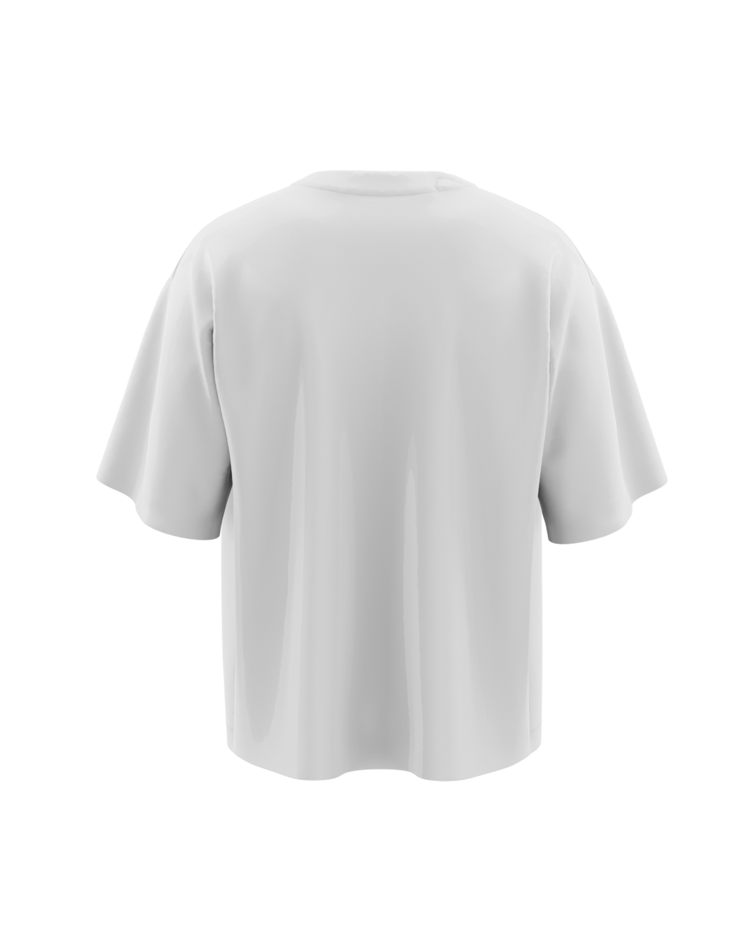 White Blank Boxy Tshirt