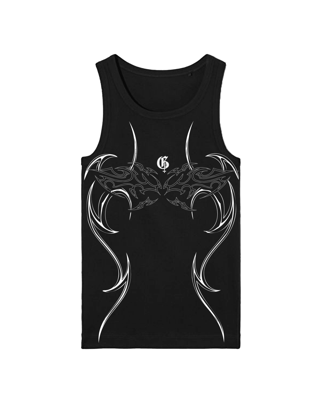 Onyx Black Compression Tank Top - GENRAGE