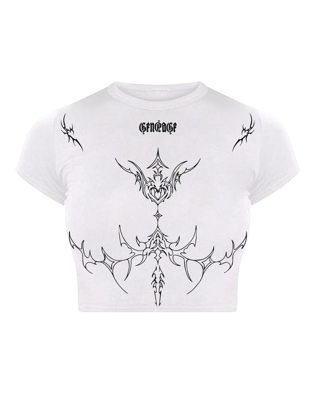 White Chaos Women's Baby Tee