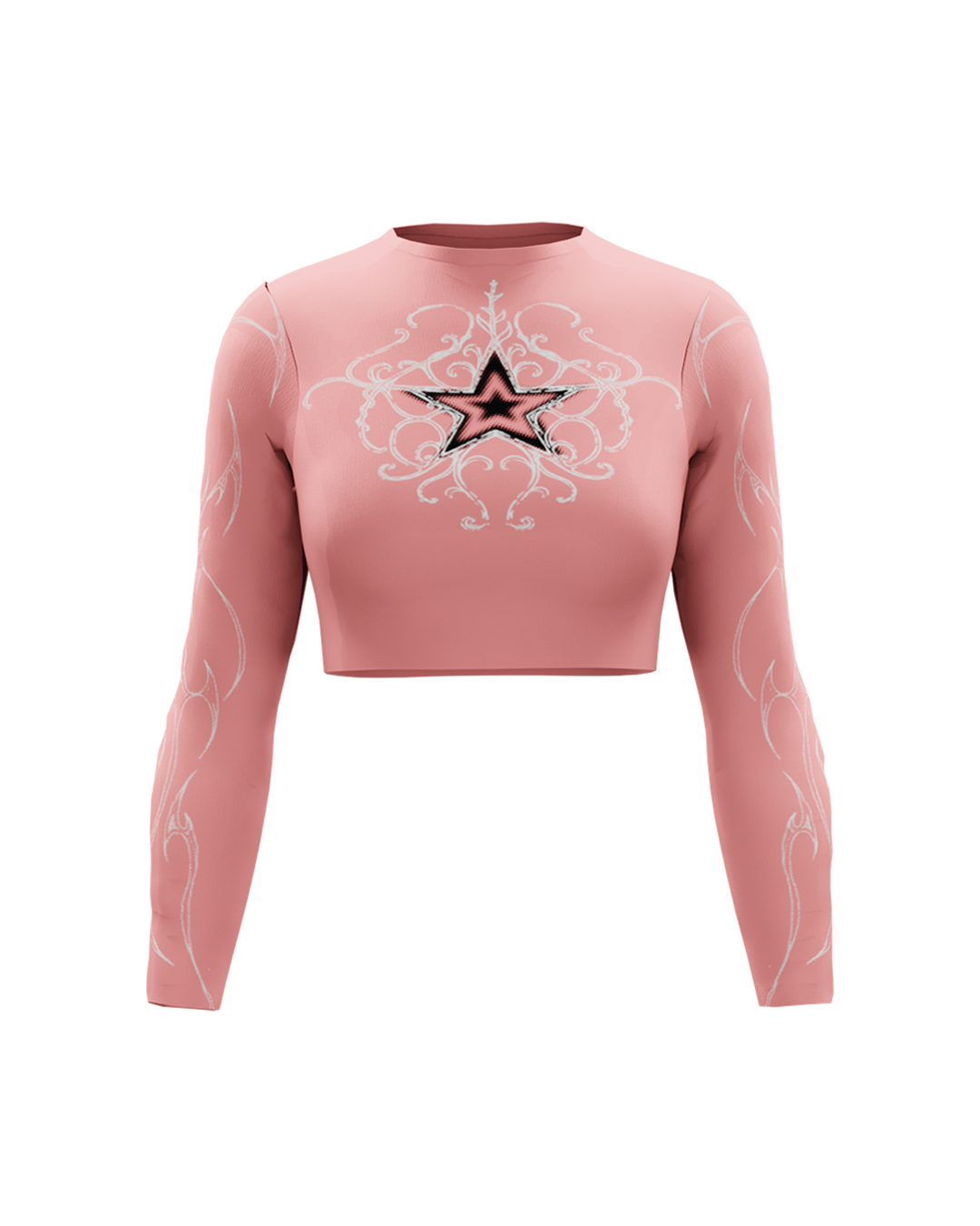 Alpha Pink Long Sleeve Baby Tee
