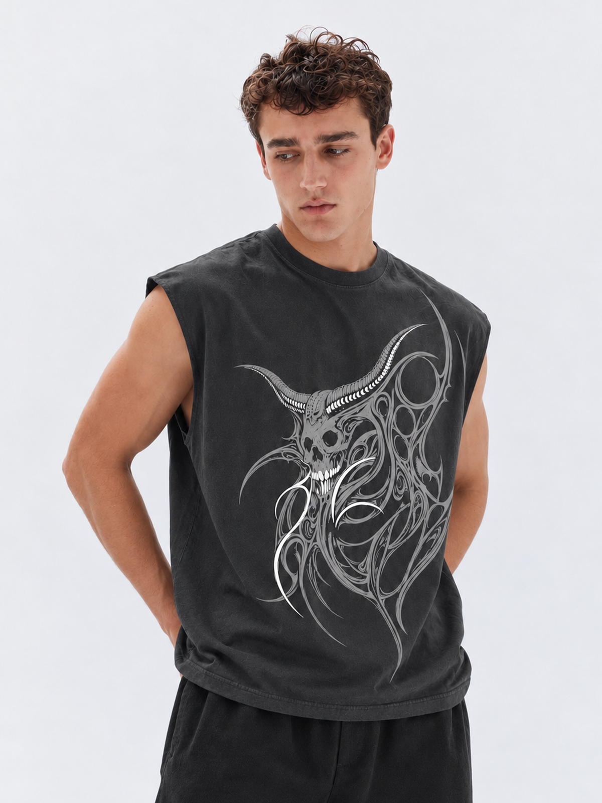 dent-dark-grey-boxy-unisex-vest-genrage-2