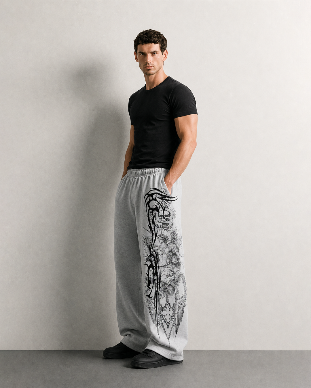 Basilisk Grey Baggy Pants