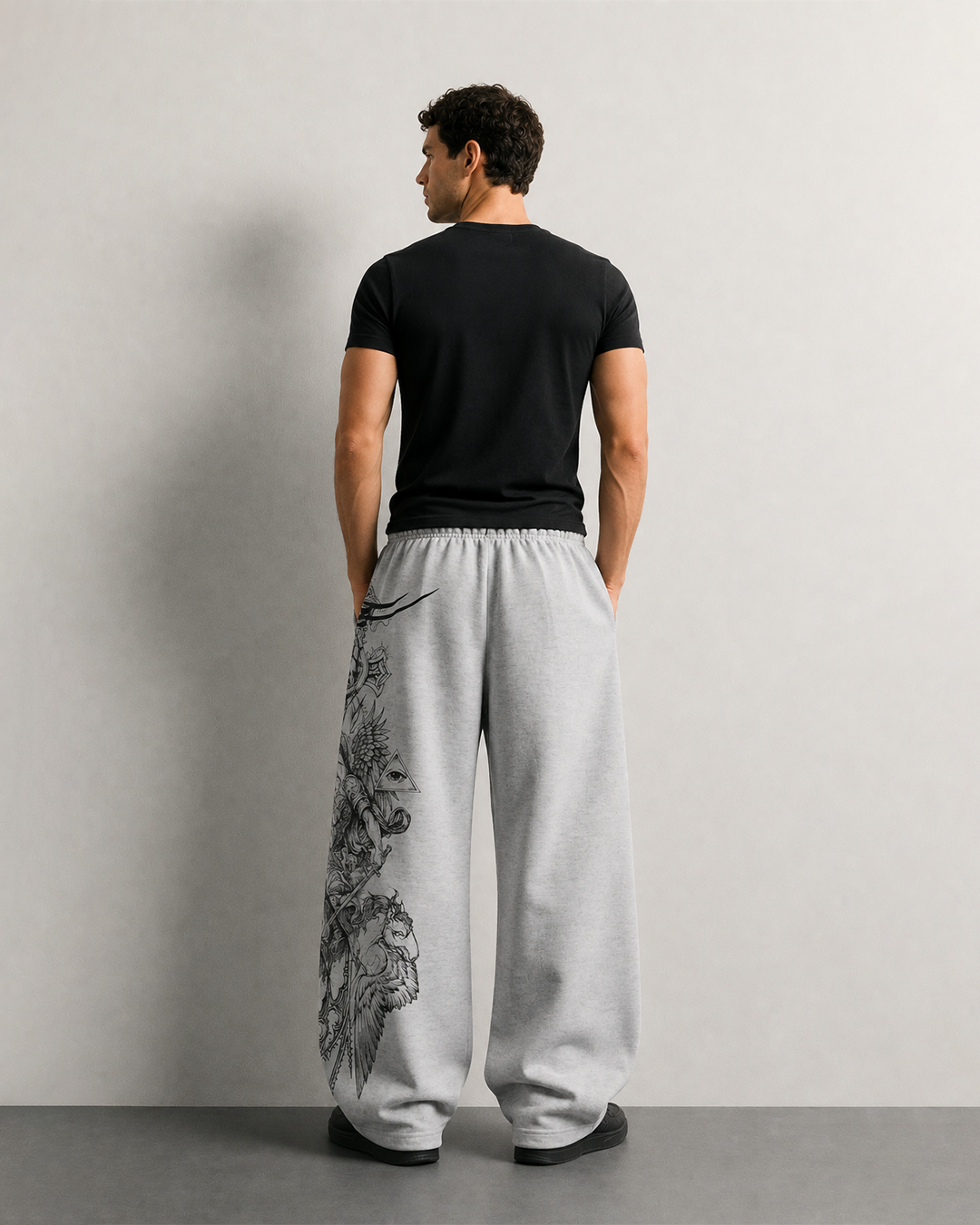 Basilisk Grey Baggy Pants