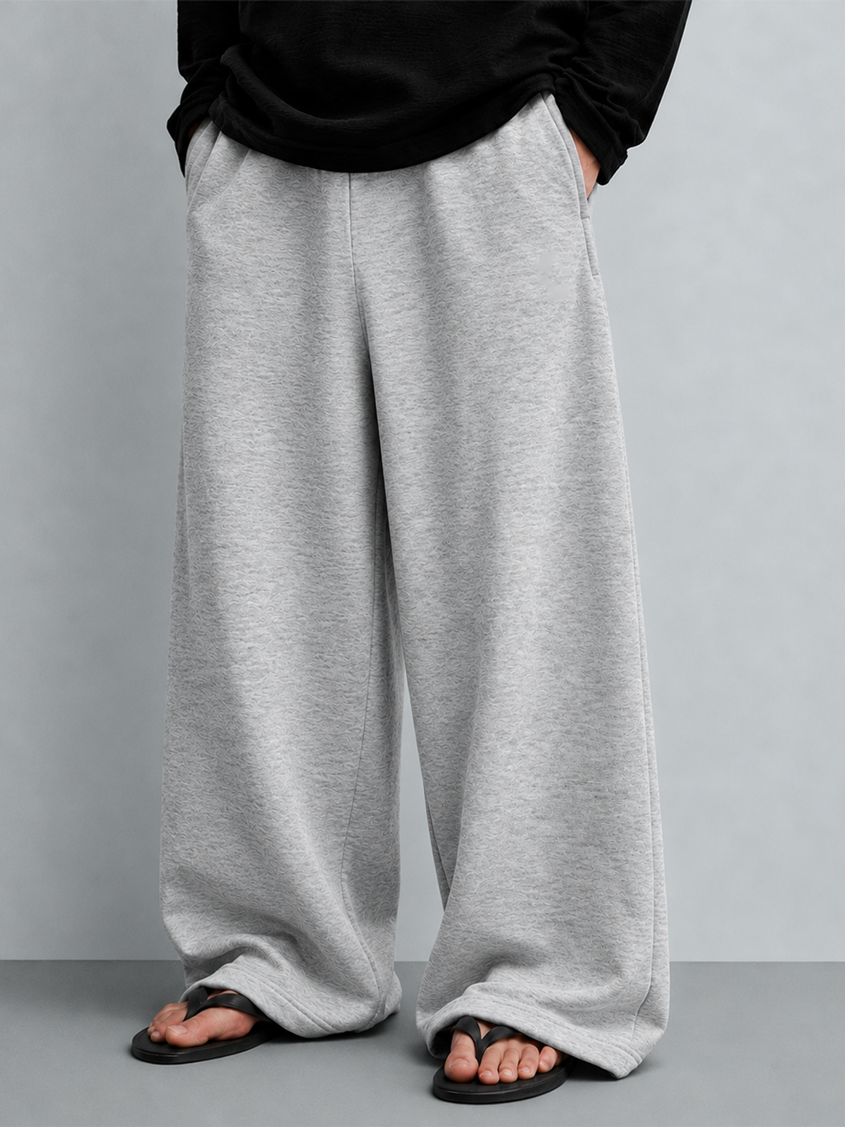 Basic Grey Baggy Pants