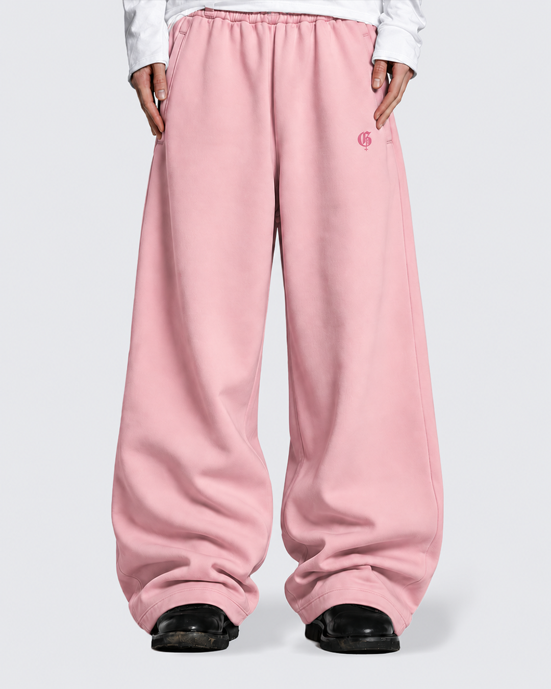 Basic Pink Baggy Pants