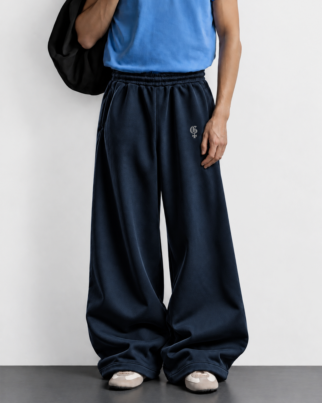 Basic Navy Baggy Pants