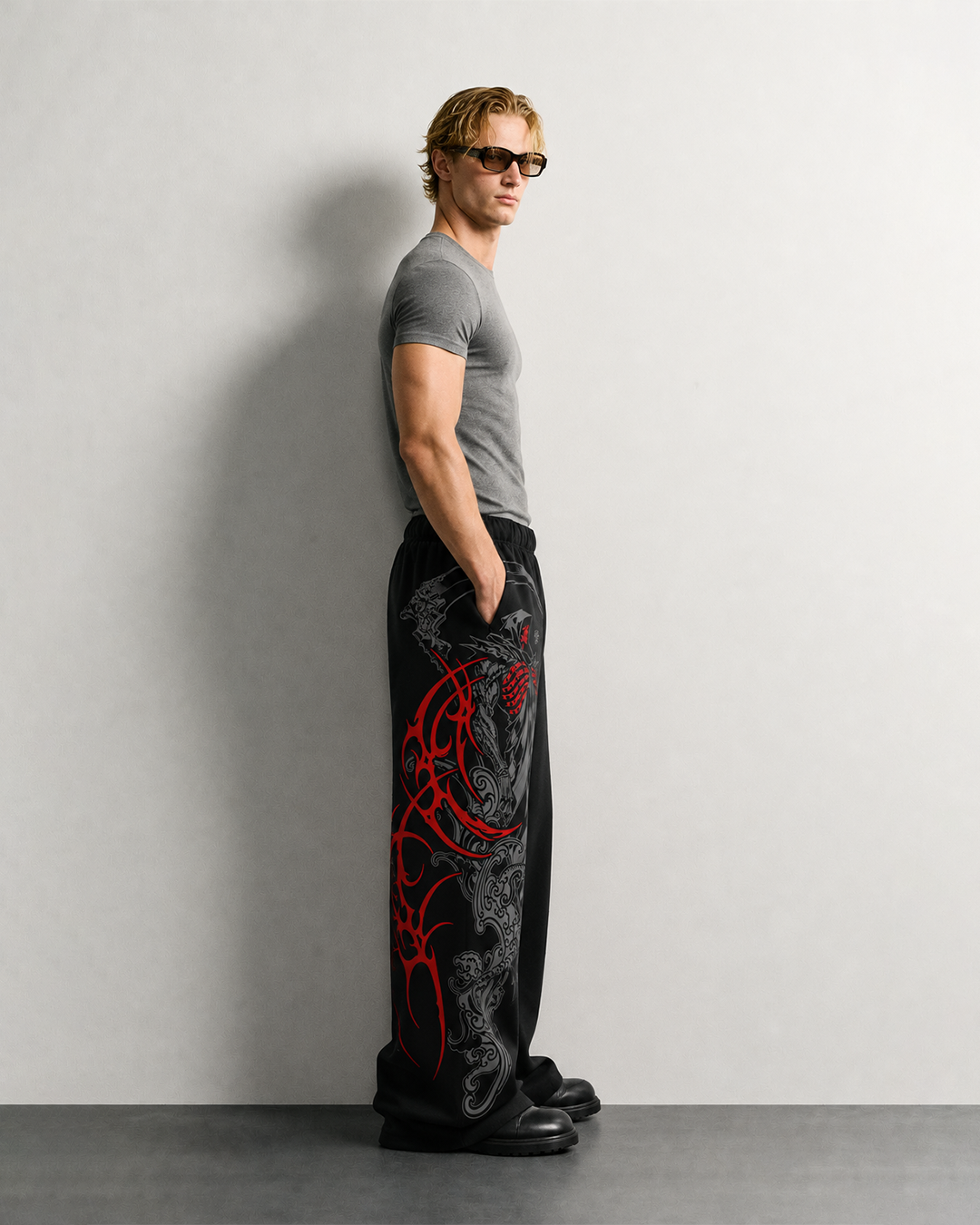 Forge Black Baggy Pants
