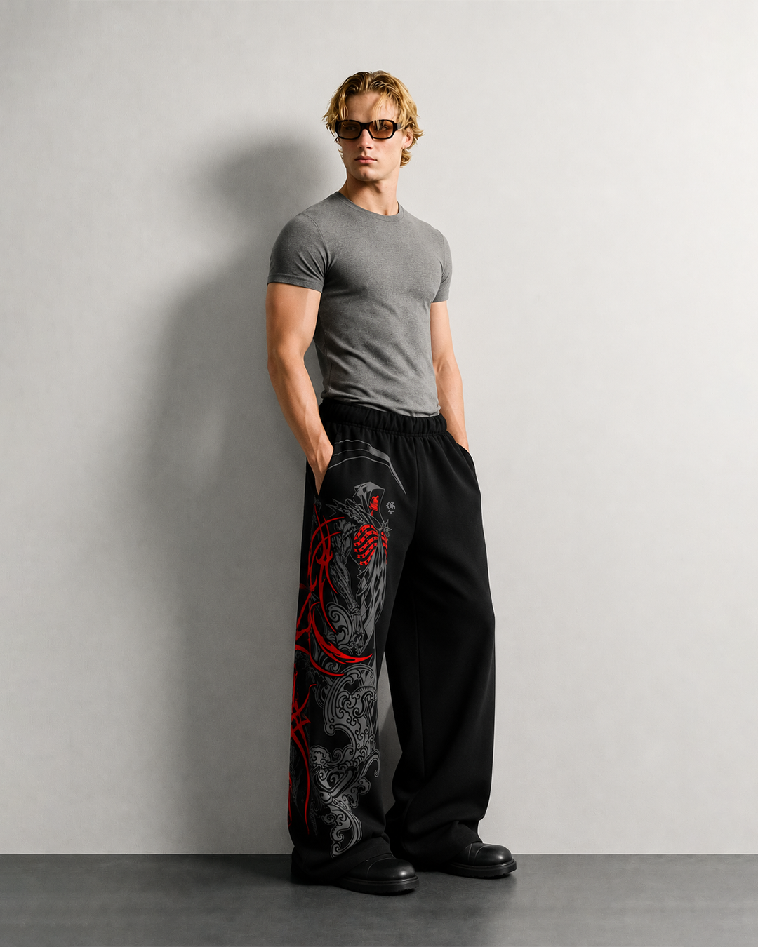 Forge Black Baggy Pants