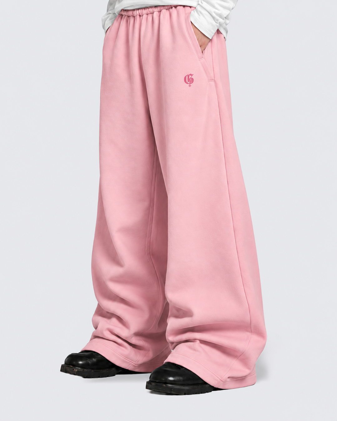 Basic Pink Baggy Pants