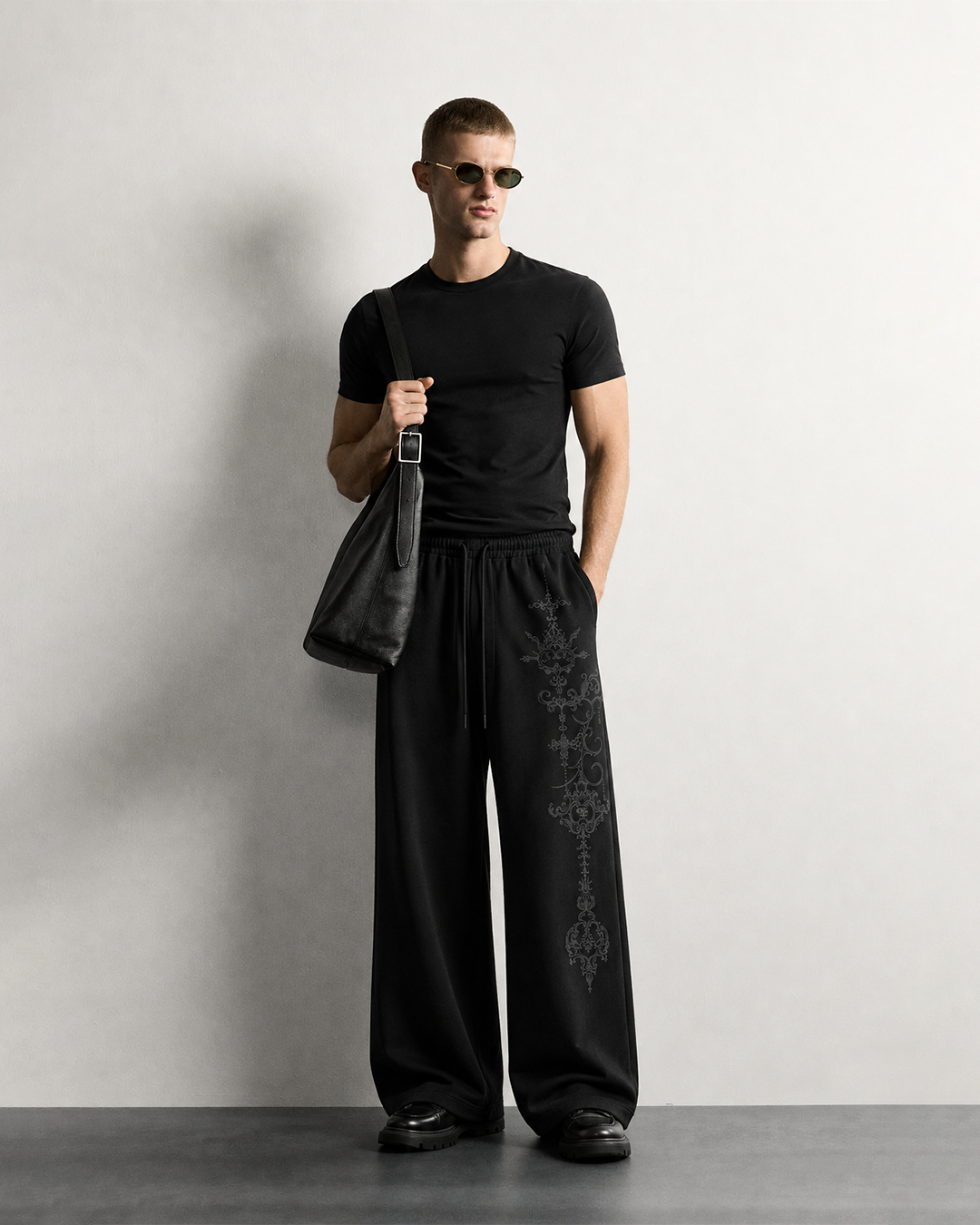 Vigil Black Baggy Pants