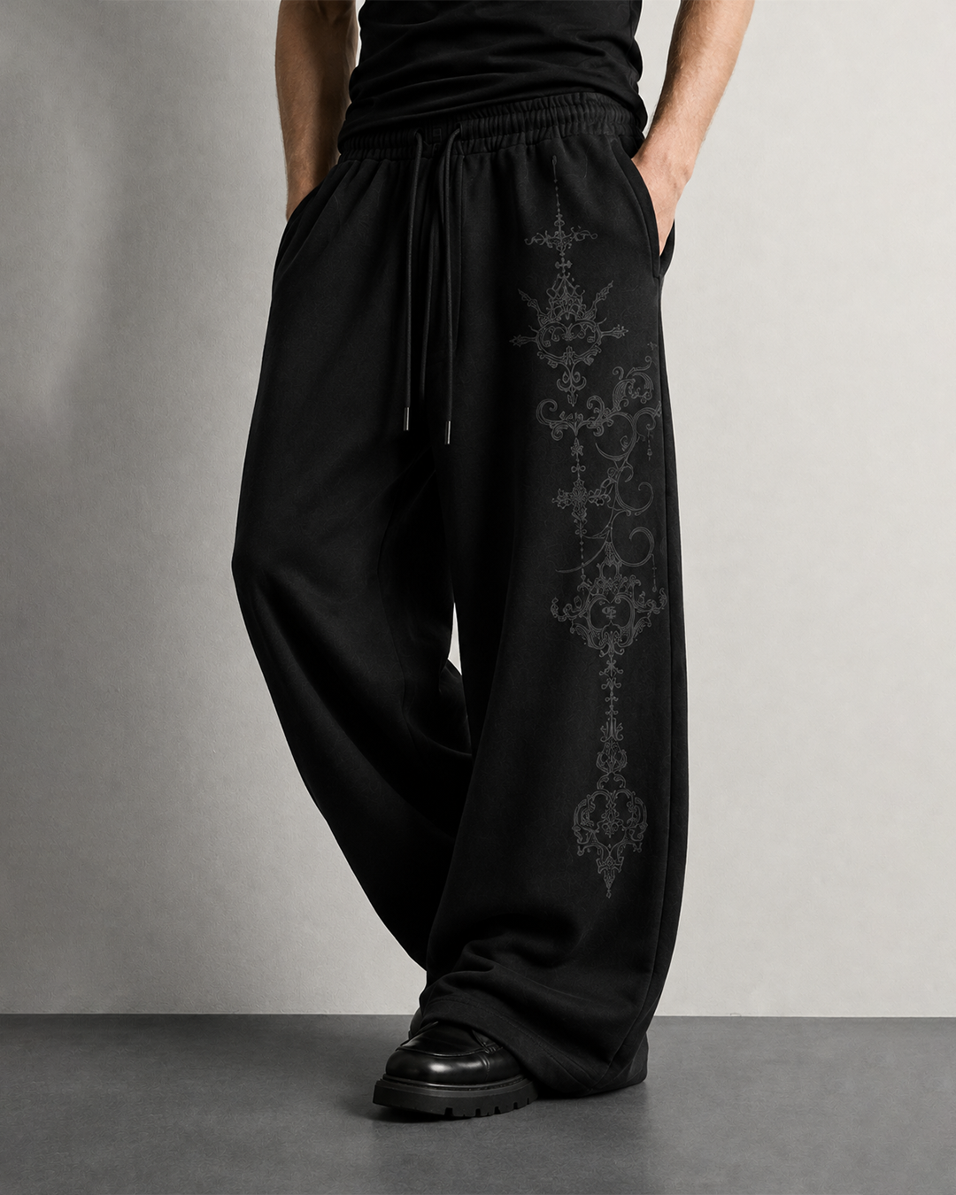 Vigil Black Baggy Pants