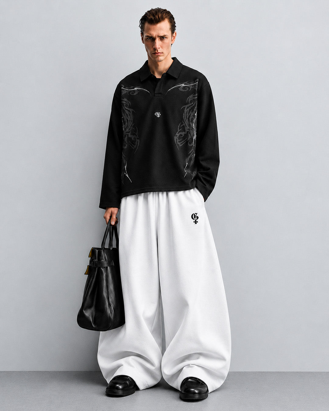 Genrage White Balloon Pants