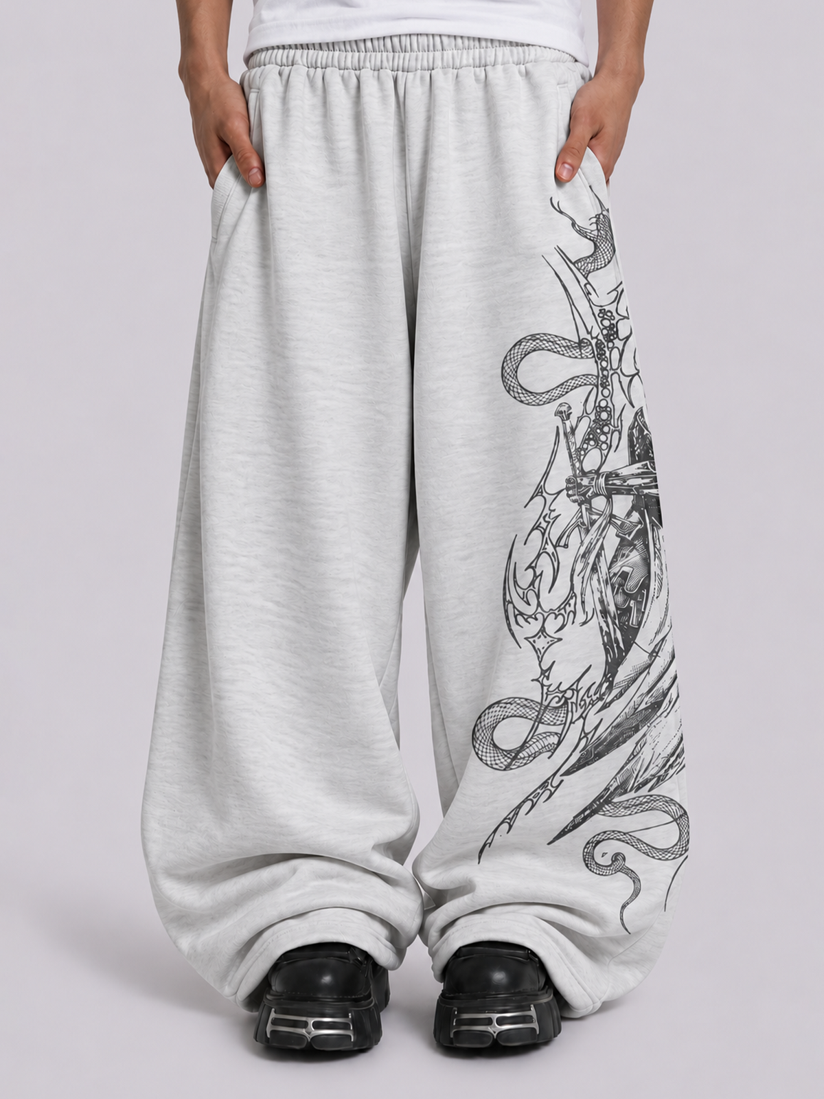 Pain Grey Baggy Pants
