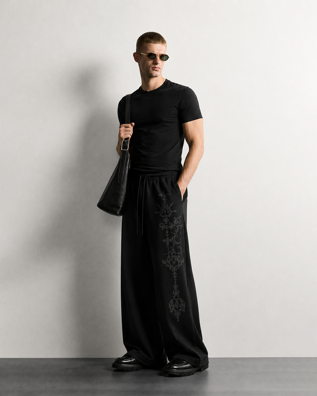 Vigil Black Baggy Pants