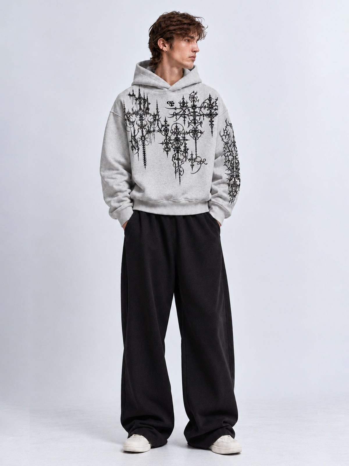Nexus Melange Boxy Hoodie
