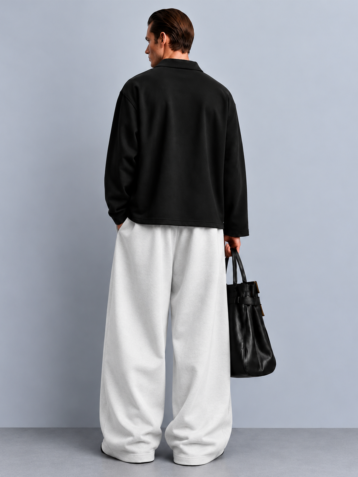 Basic White Baggy Pants