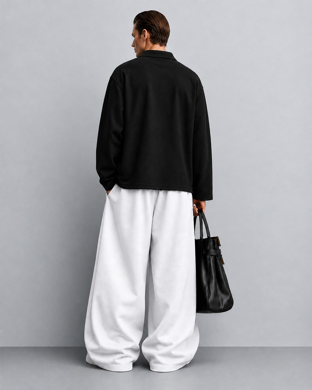 Genrage White Balloon Pants