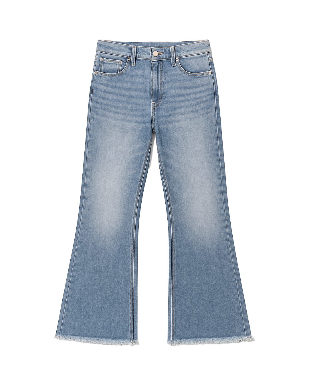 Mist Cloud Washed Baggy Bootcut Jeans