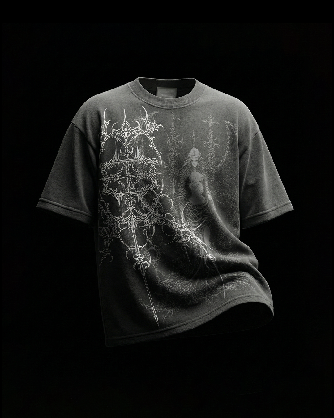 Astra Grey Boxy Oversized Tshirt