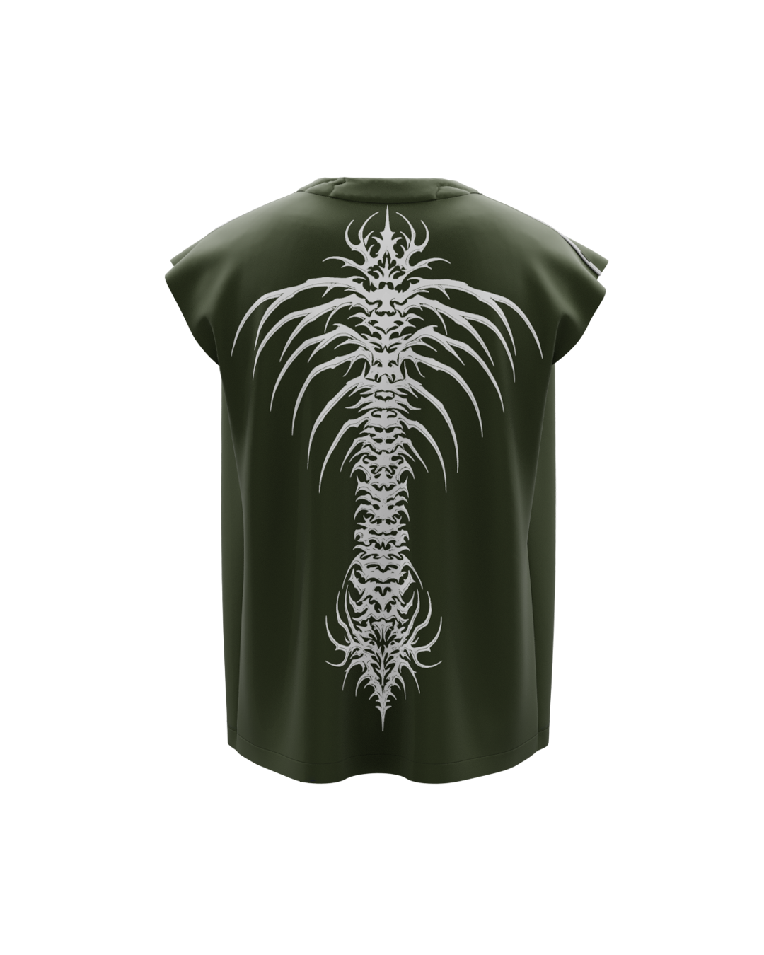 Axial Olive Boxy Unisex Vest