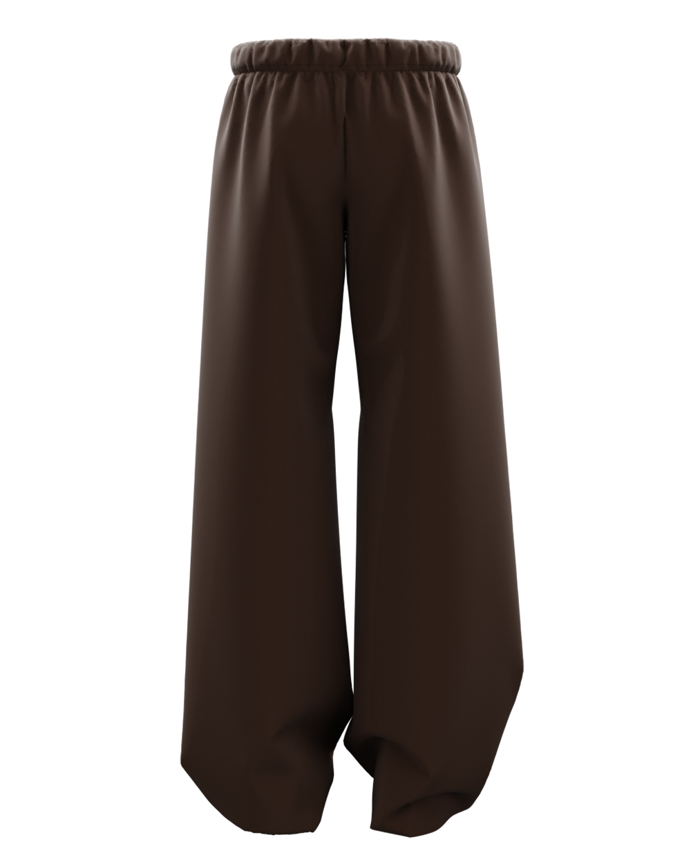 Smoke Brown Unisex Straight Fit Baggy Pants