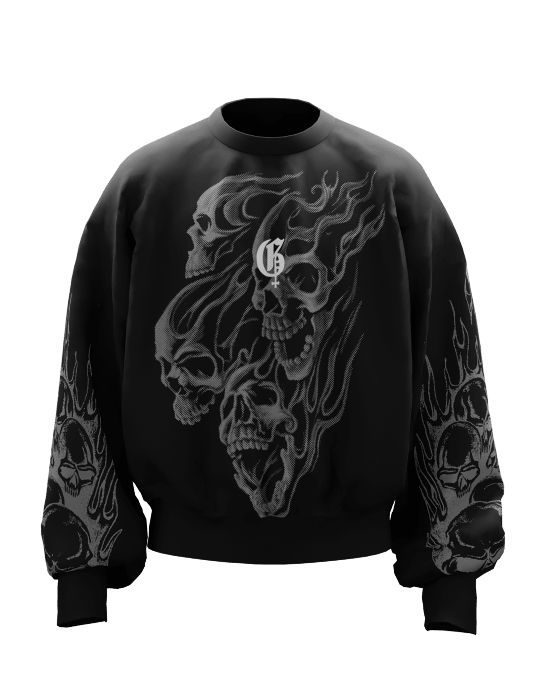 Reaper Boxy Long Sleeves Sweatshirt - GENRAGE