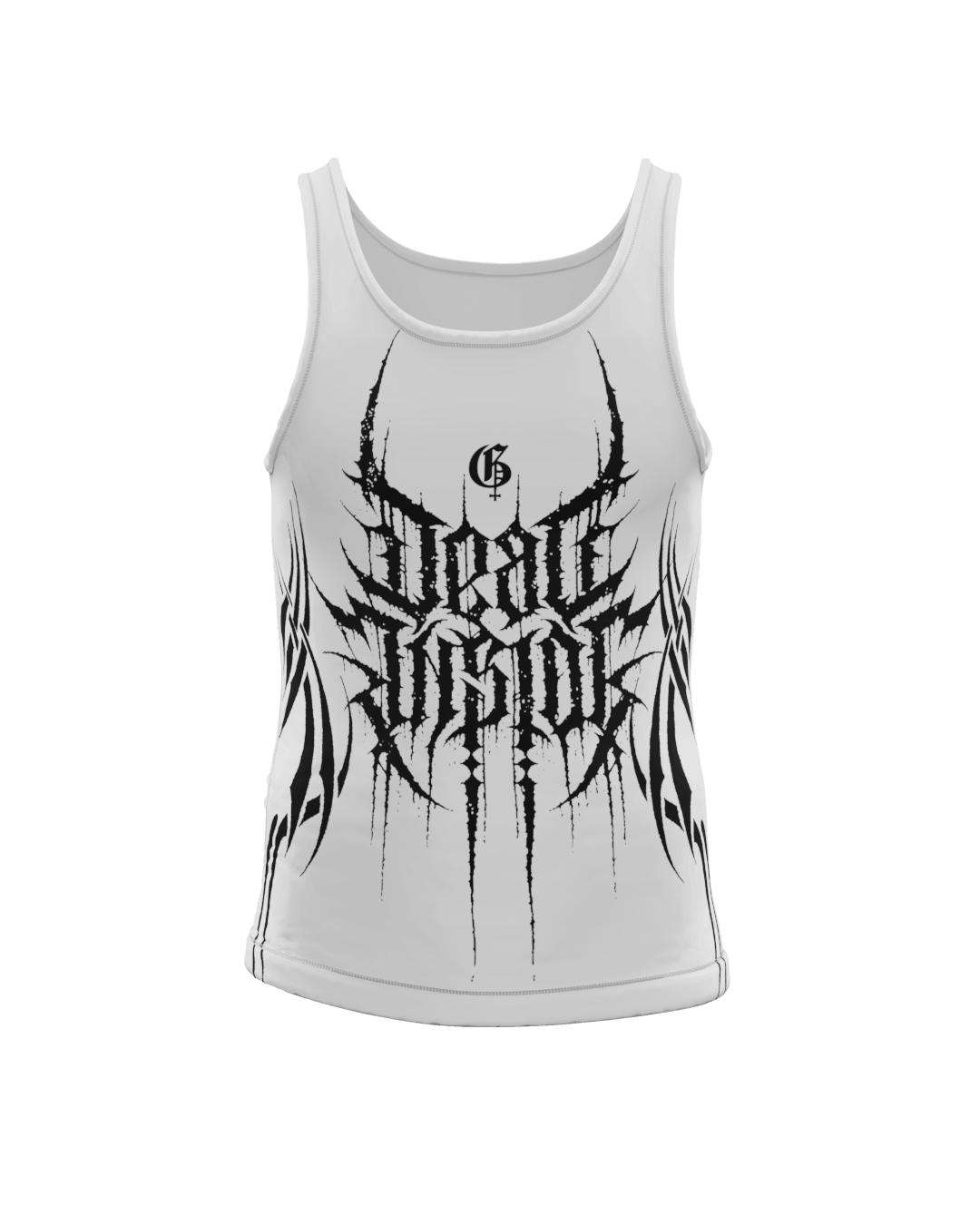 Death White Compression Tank Top - GENRAGE