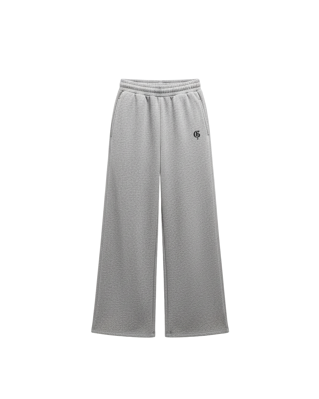 Basic Grey Genrage Baggy Pants