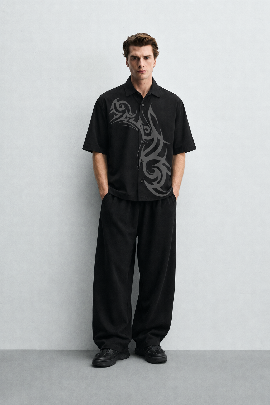 Vanta Black Boxy Shirt