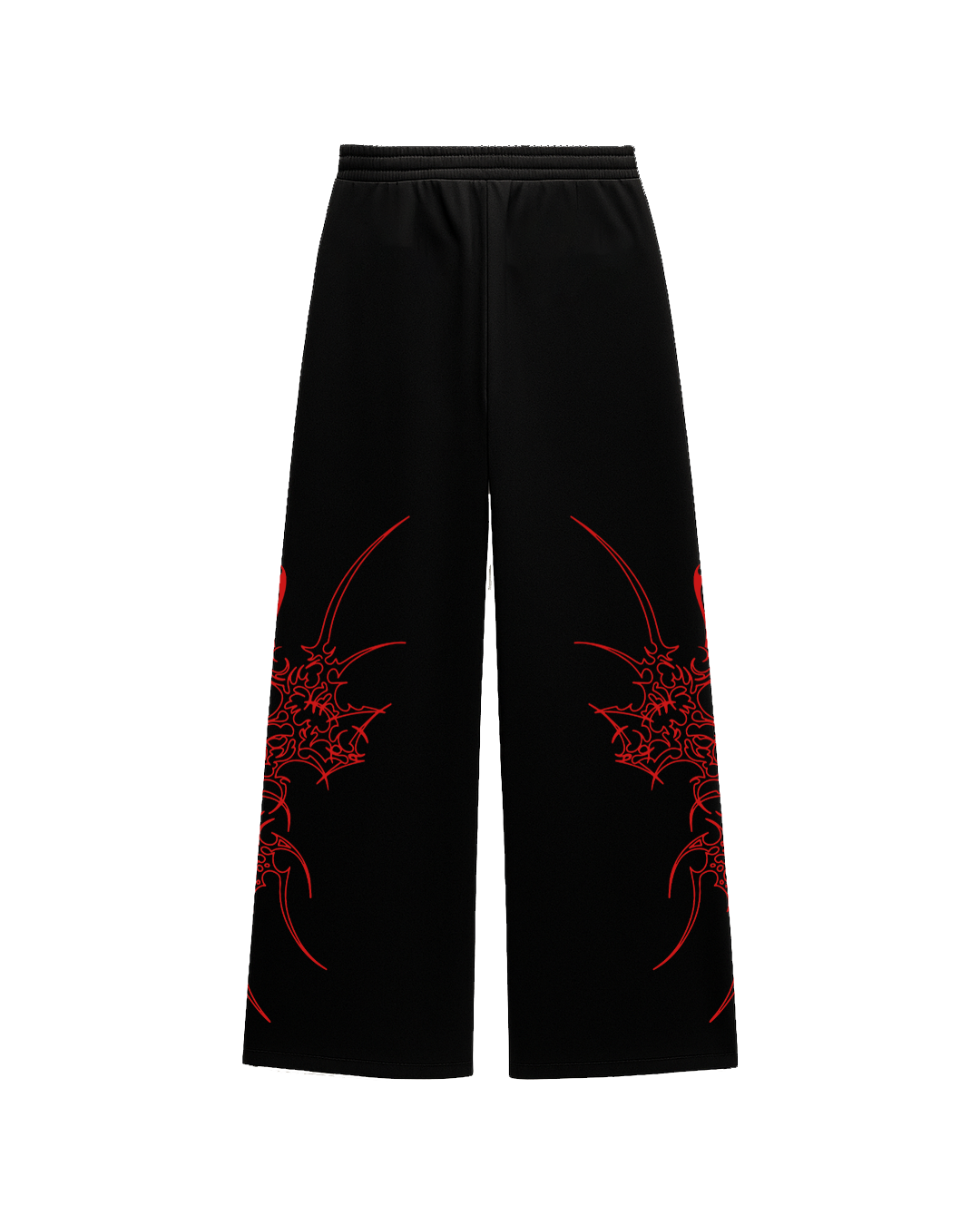 Bloodsigil Black Unisex Straight Fit Baggy Pants