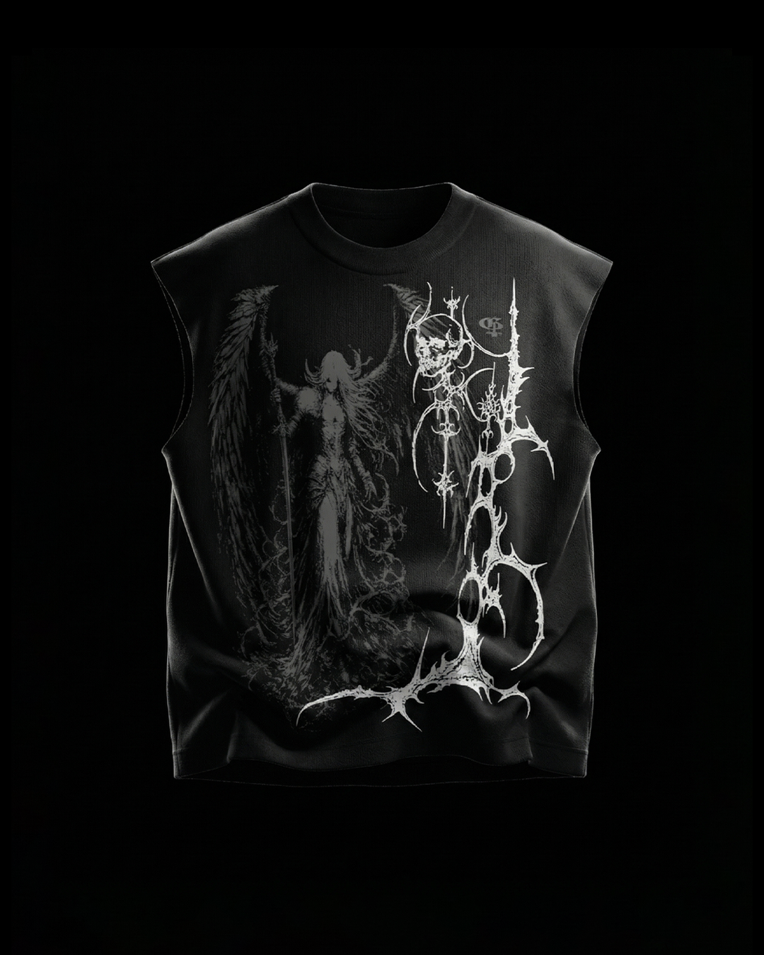 Celest Black Boxy Unisex Vest