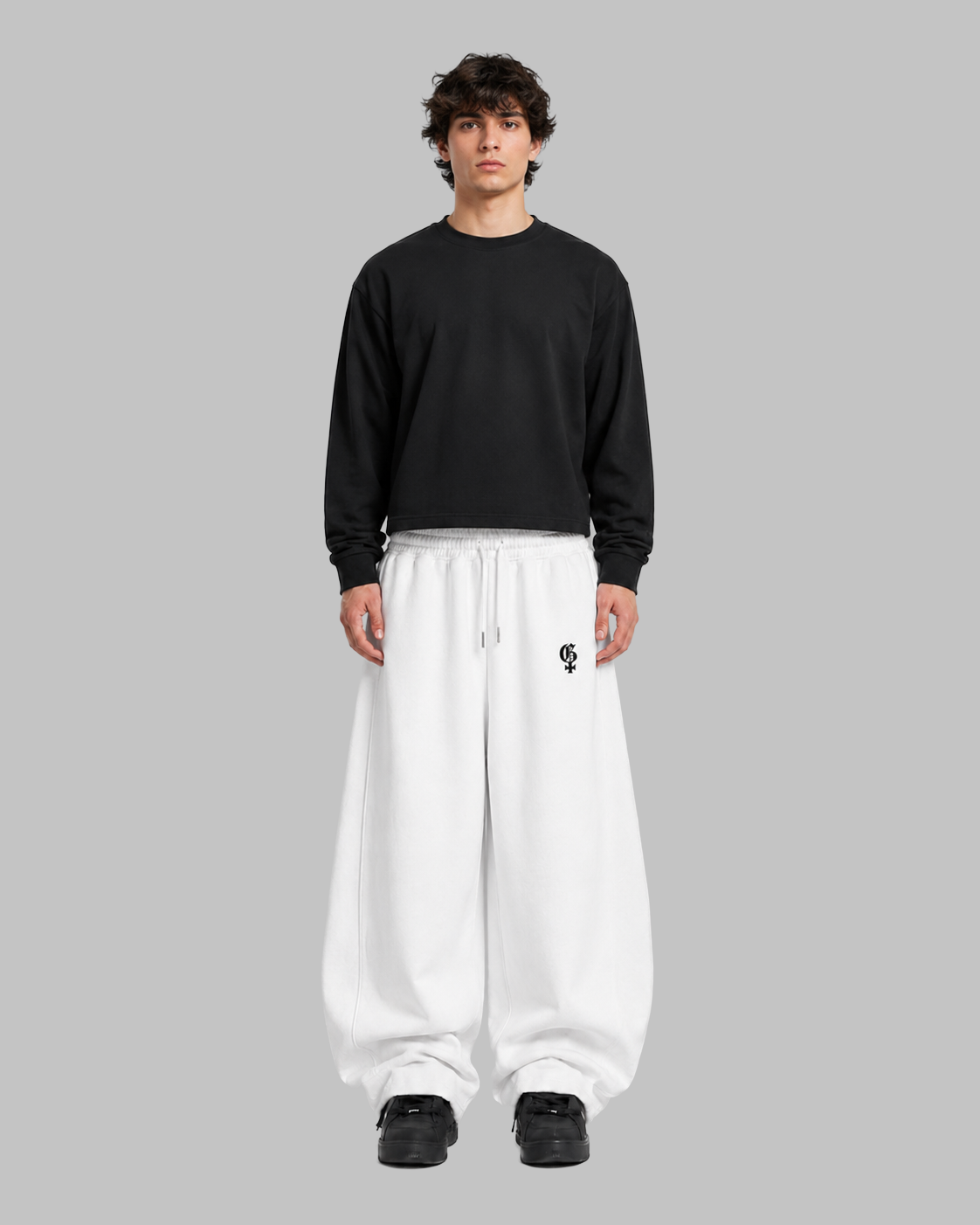 Genrage White Balloon Pants