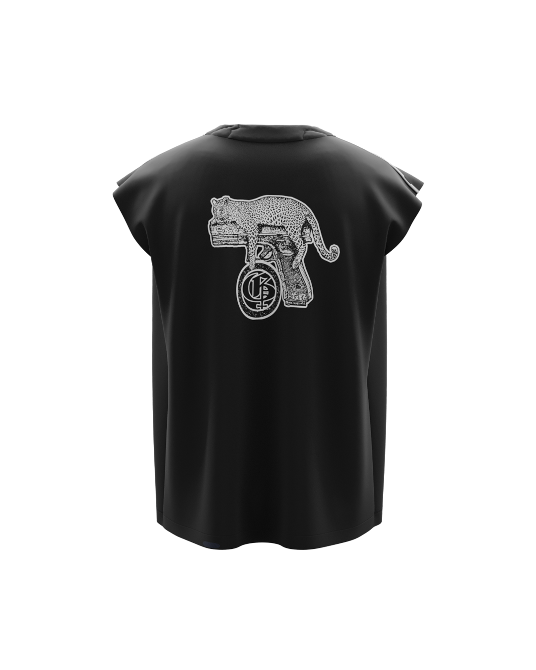 Rajah Black Unisex Boxy Vest