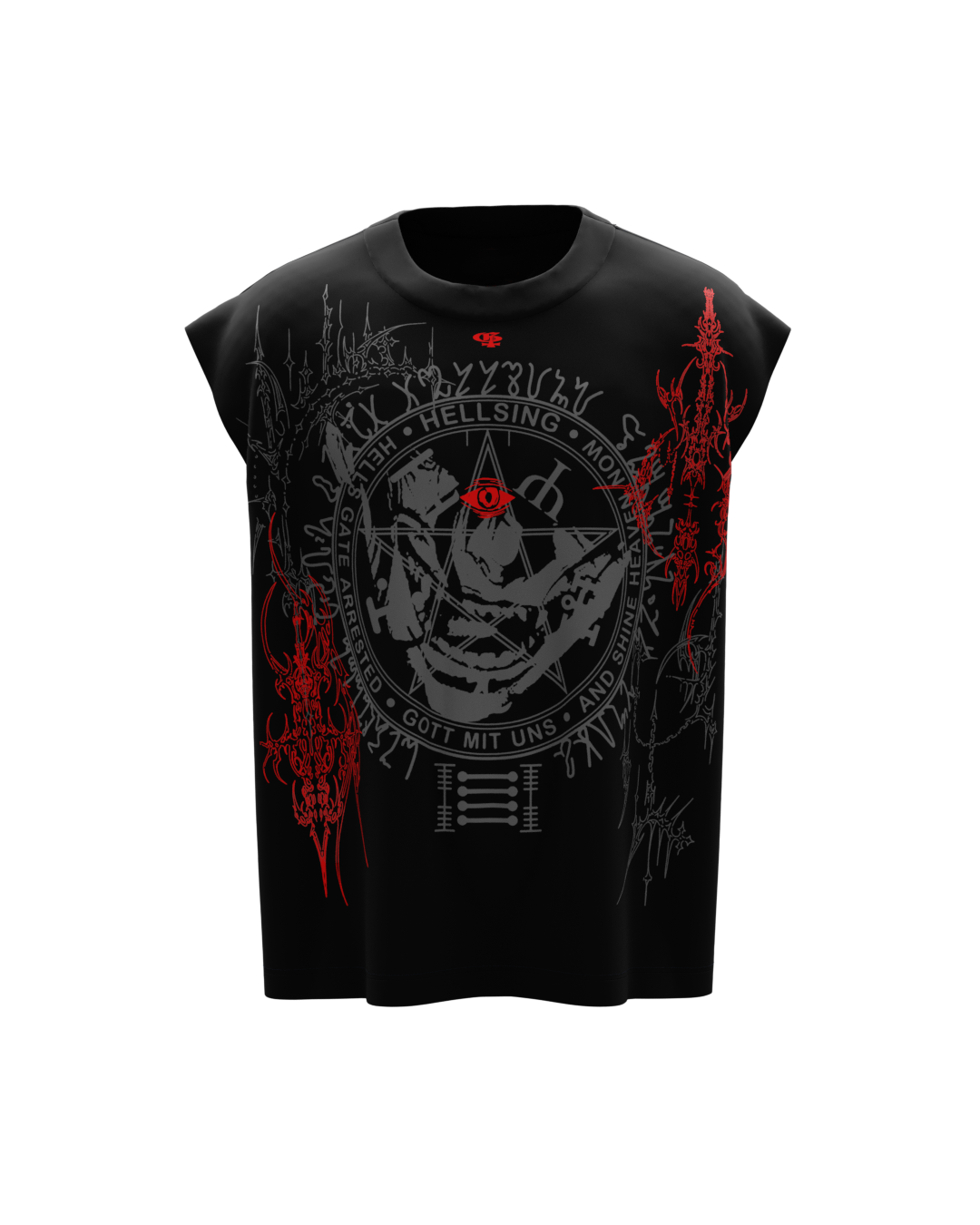 Hellsing Black Boxy Unisex Vest