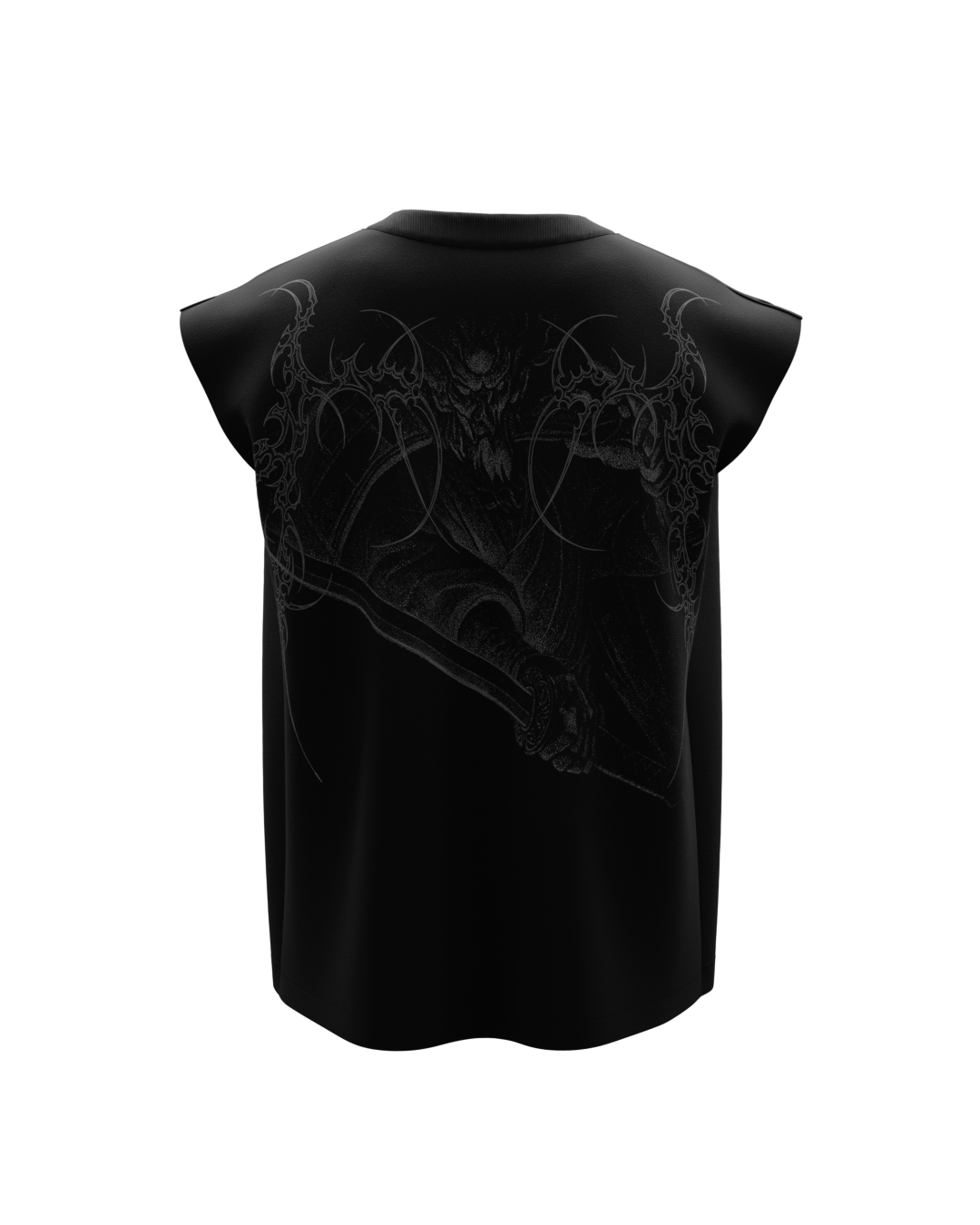 Madara Black Boxy Unisex Vest