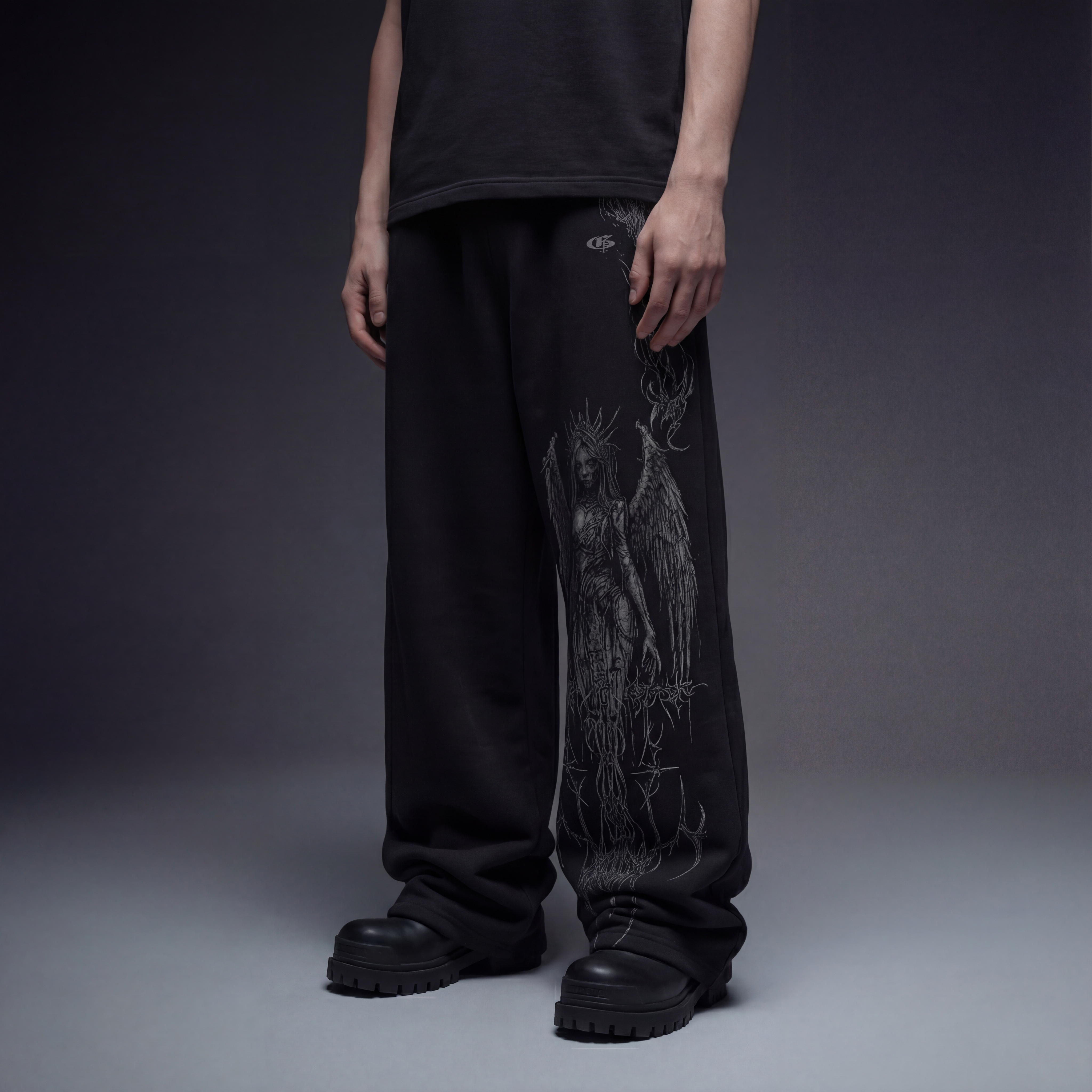 Crown Unisex Straight Fit Baggy Pants