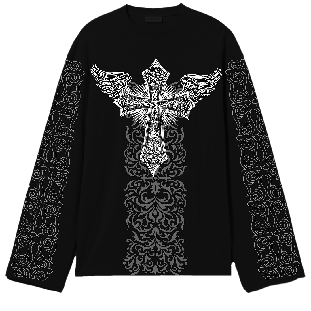 Crux Black Full Sleeve T Shirt