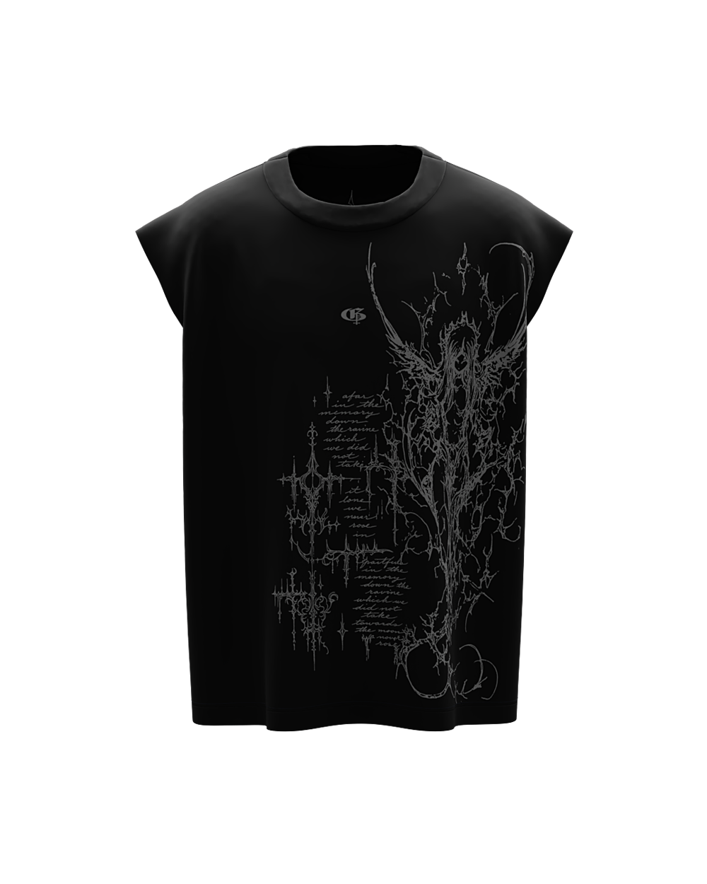 Execia Black Boxy Unisex Vest