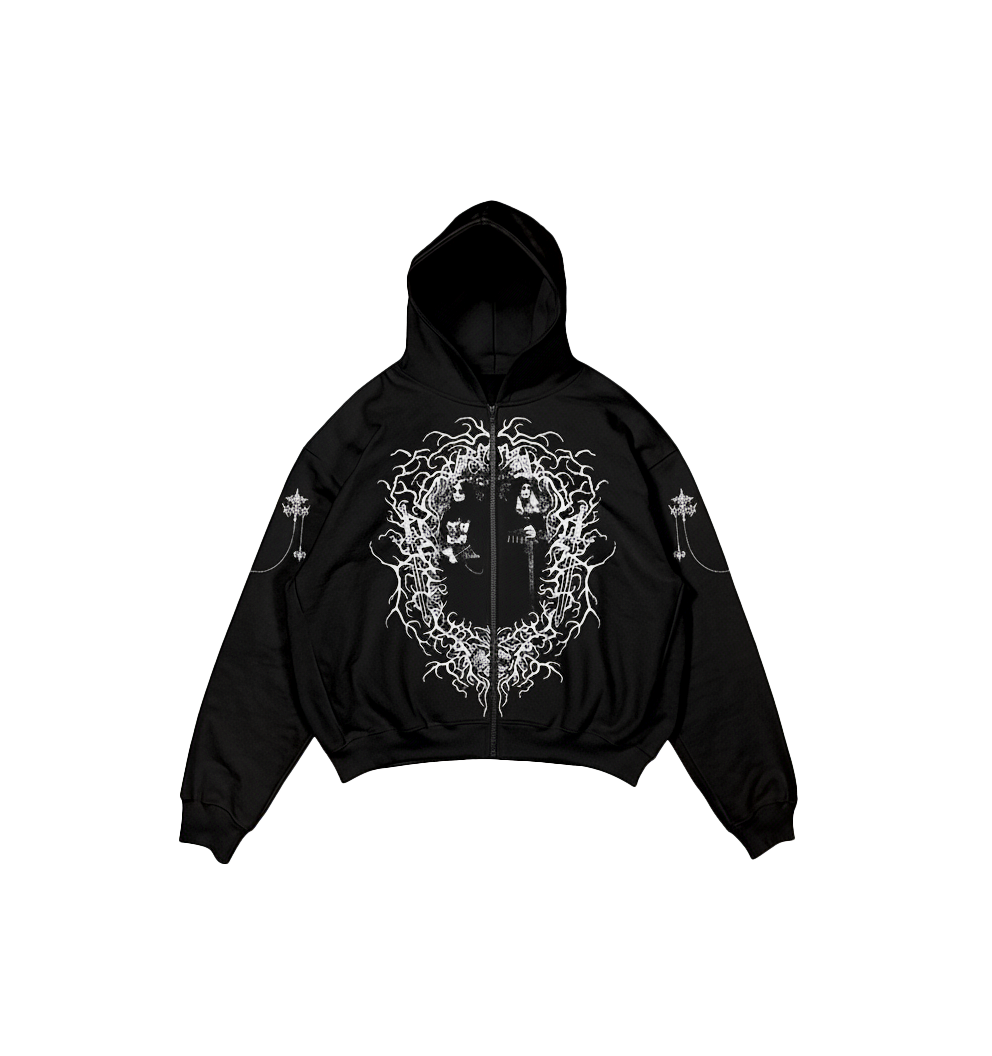 Exorcist Black Unisex Zipper Hoodie
