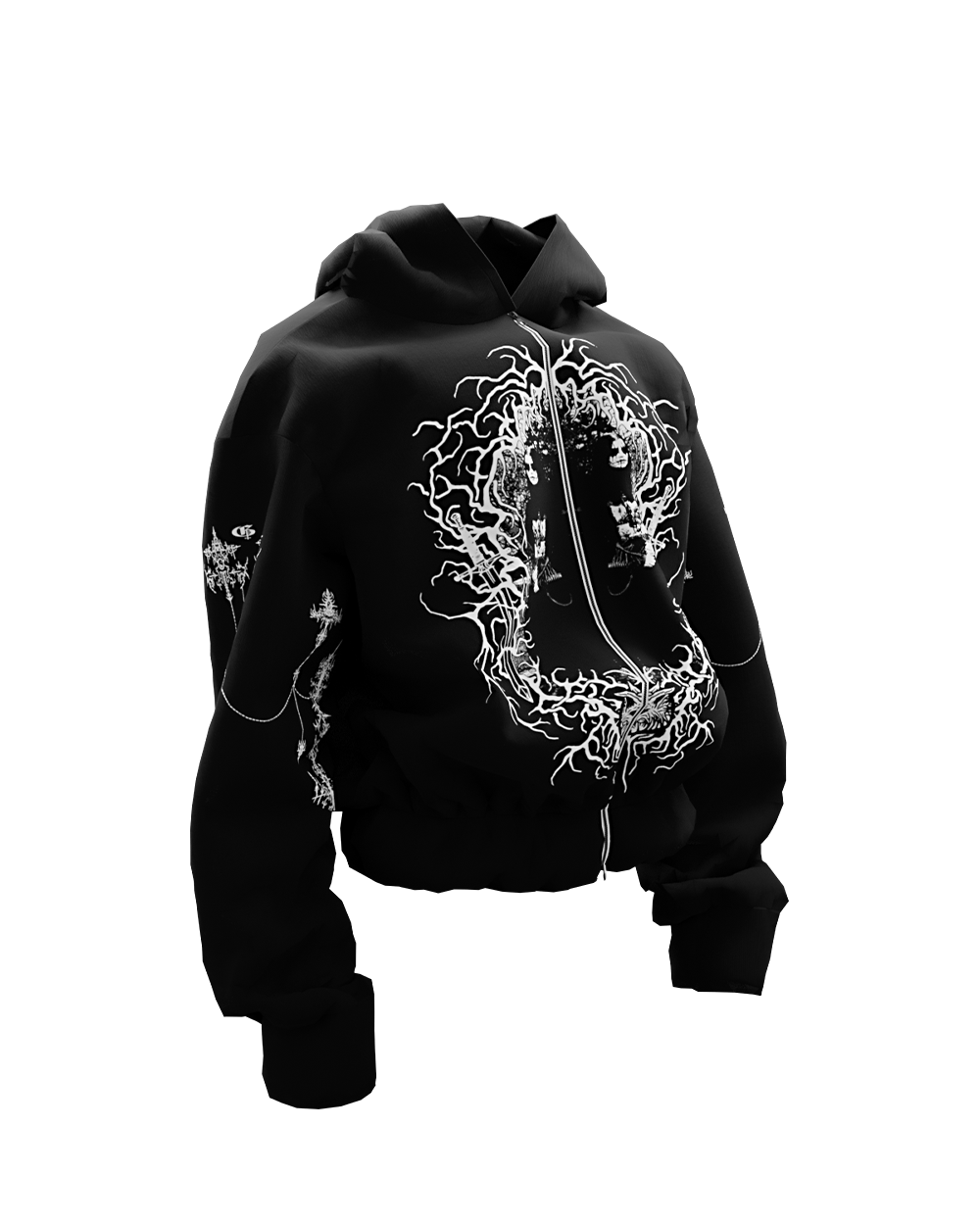 Exorcist Black Unisex Zipper Hoodie