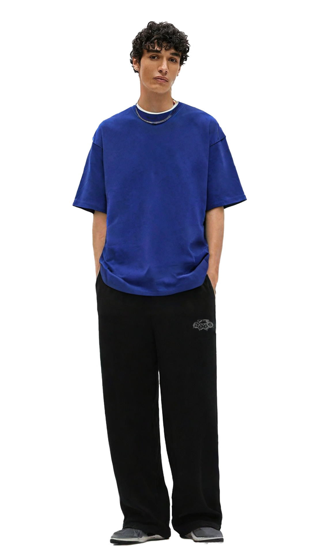 Basic Black Genrage Baggy Pants