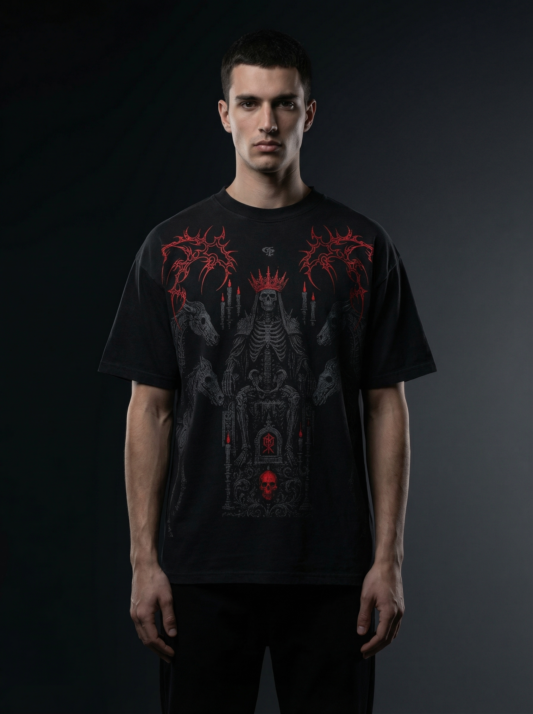 Rakt Black Boxy Oversized Tshirt