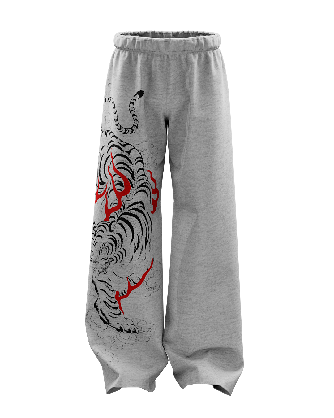 Grawl Grey Unisex Straight Fit Baggy Pants