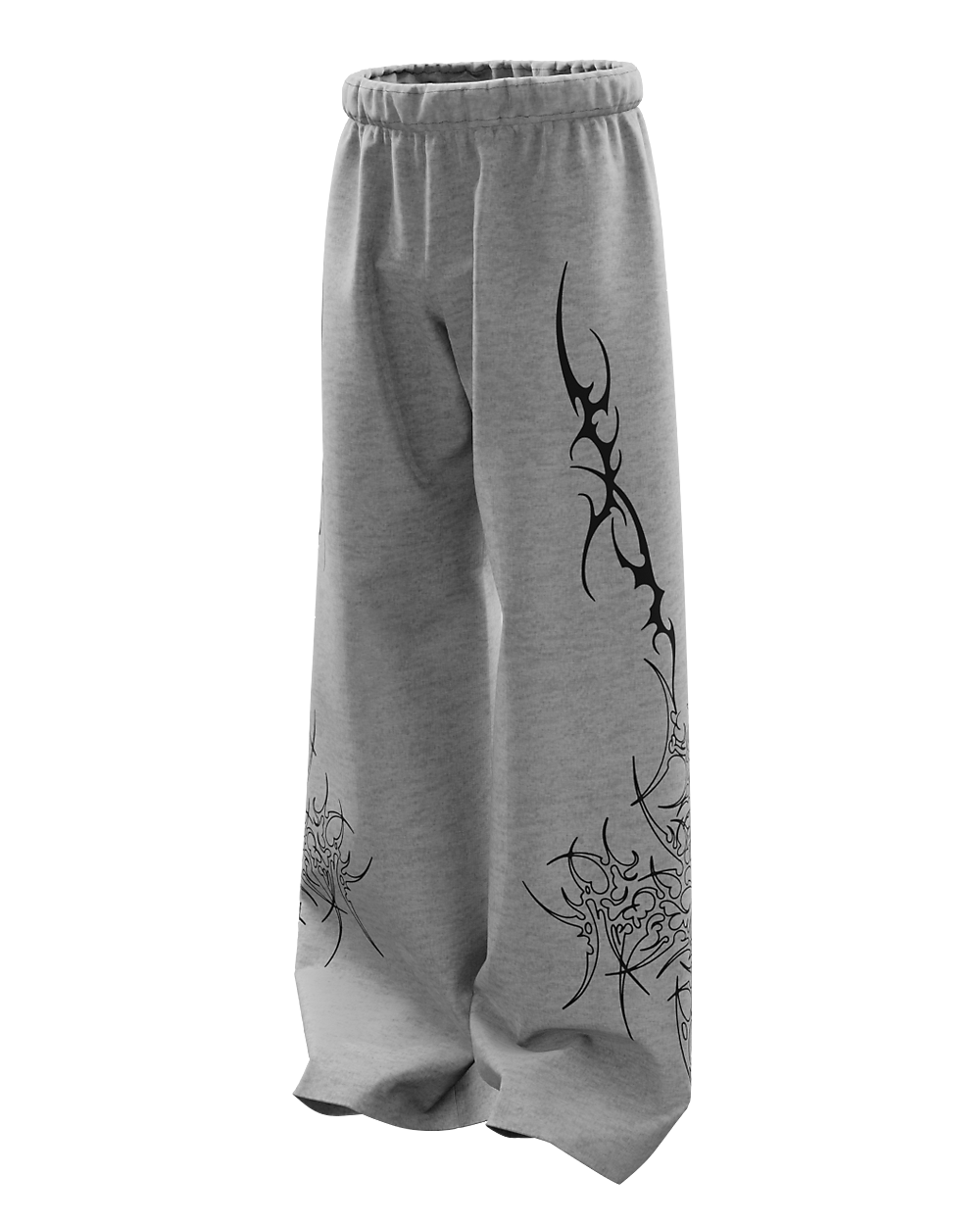 Greysigil Melange Unisex Straight Fit Baggy Pants