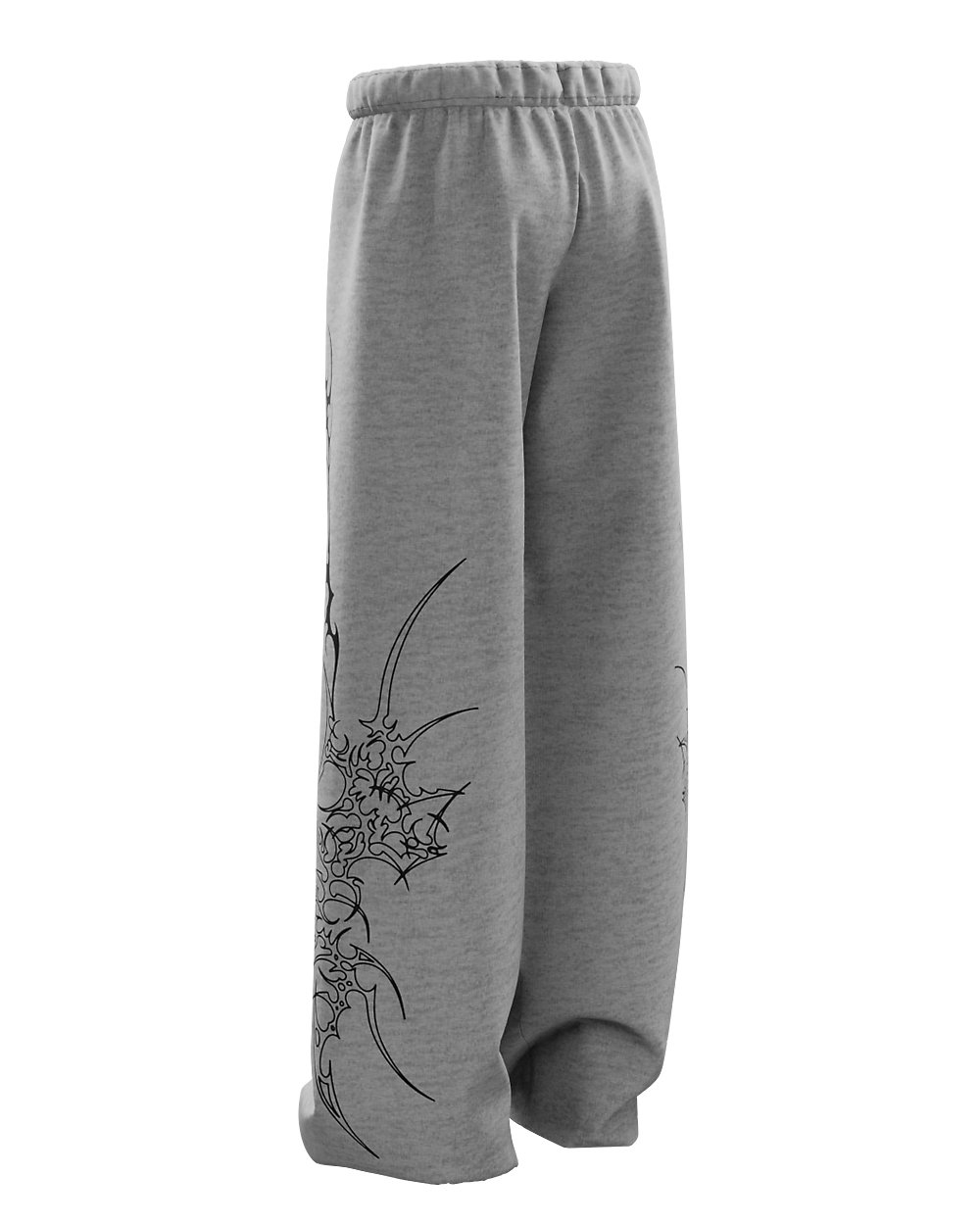 Greysigil Melange Unisex Straight Fit Baggy Pants